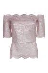 Rabanne Lace Top In Pink