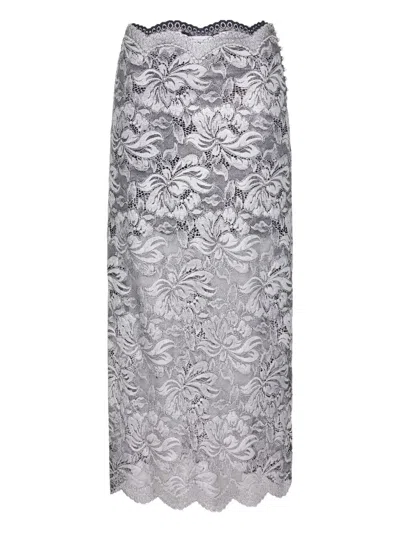 RABANNE PACO RABANNE LONG LACE SKIRT