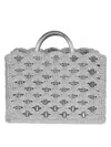 Rabanne Paco  Lurex Raffia Tote Bag