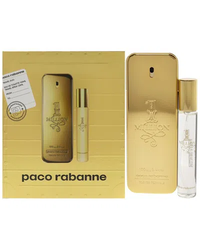 Rabanne Paco  Men's 1 Million 2pc Gift Set In White