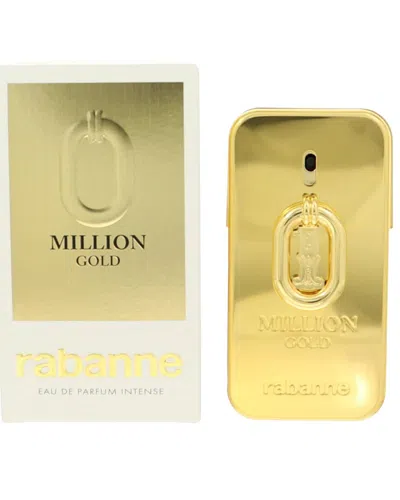 Rabanne Paco  Men's 1.7oz 1 Million Gold Intense Edp Spray In Transparent