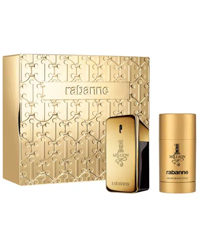 Rabanne Paco  Men's 1.7oz One Million 2pc Set In Transparent