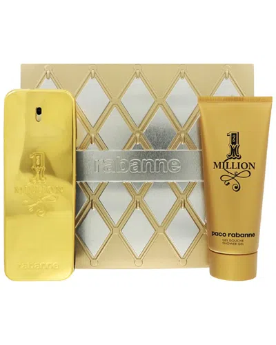 Rabanne Paco  Men's 2pc One Million Gift Set In Transparent