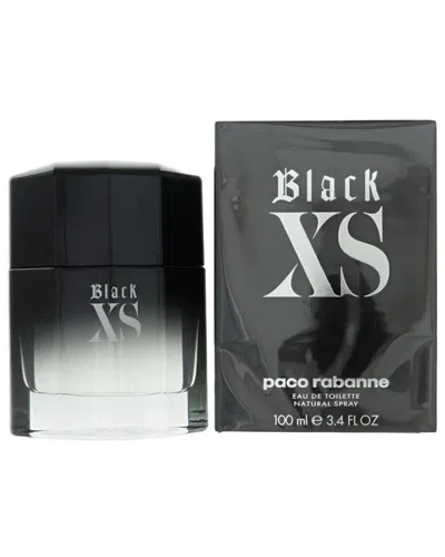 Rabanne Paco  Men's 3.4oz Black Xs Edt Spray In Transparent
