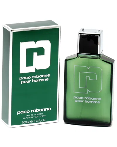 Rabanne Paco  Men's 3.4oz Eau De Toilette Spray In Transparent