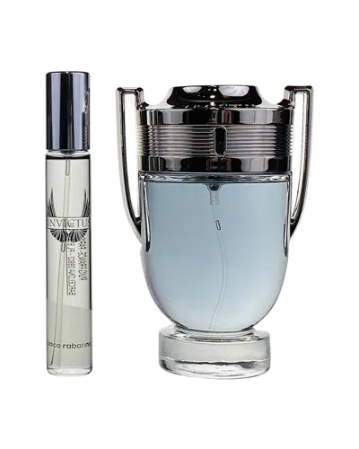 Rabanne Paco  Men's 3.4oz Invictus 2pc Set In Transparent