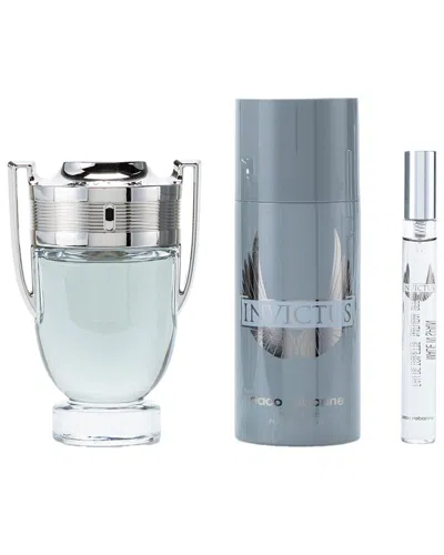 Rabanne Paco  Men's 3.4oz Invictus 3pc Set