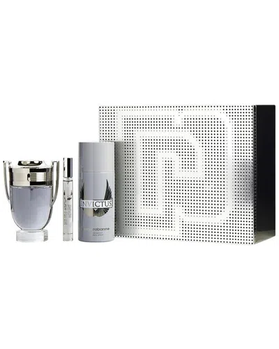 Rabanne Paco  Men's 3.4oz Invictus 3pc Set