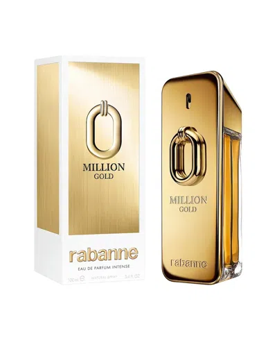Rabanne Paco  Men's 3.4oz Million Gold Edp Intense In Transparent