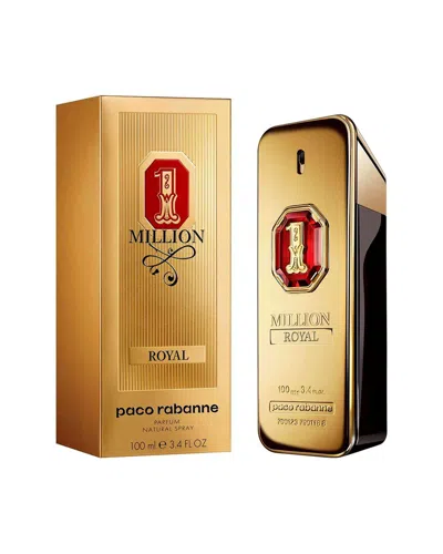Rabanne Paco  Men's 3.4oz One Million Royal Parfum Spray In Gold