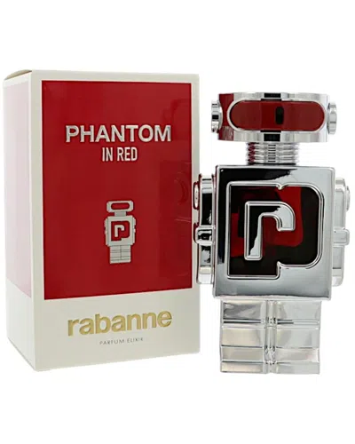 Rabanne Paco  Men's 3.4oz Phantom In Red Elixir Parfum In Gray