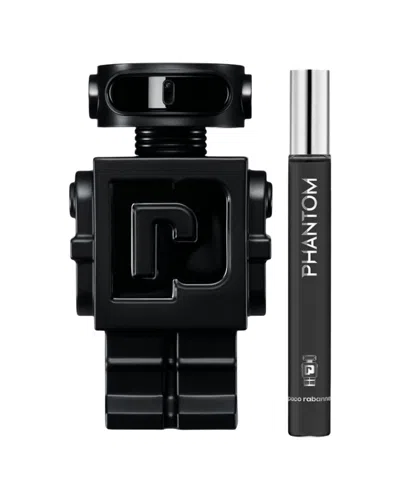 Rabanne Paco  Men's 5oz Phantom Parfum 2pc Set In Black