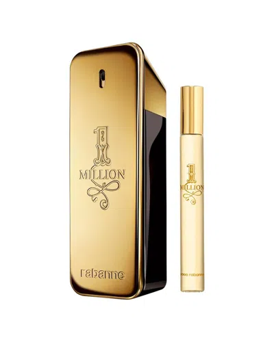 Rabanne Paco  Men's 6.7oz One Million 2pc Set In Transparent