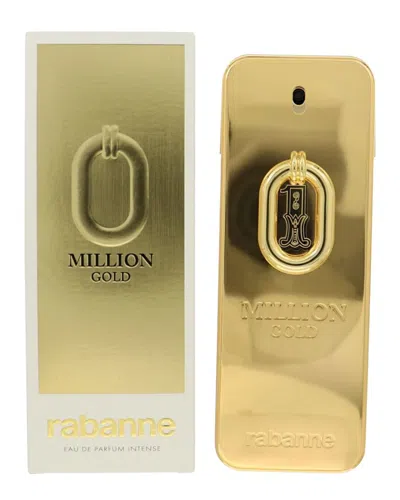 Rabanne Paco  Men's 6.8oz 1million Gold Intense Eau De Parfum Spray In Transparent