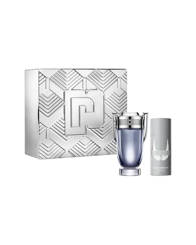 Rabanne Paco  Men's 6.8oz Invictus 2pc Set In Silver
