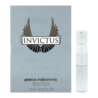 Rabanne Paco  Men's Invictus Edt Spray 0.05 oz Fragrances 3349668584369 In White