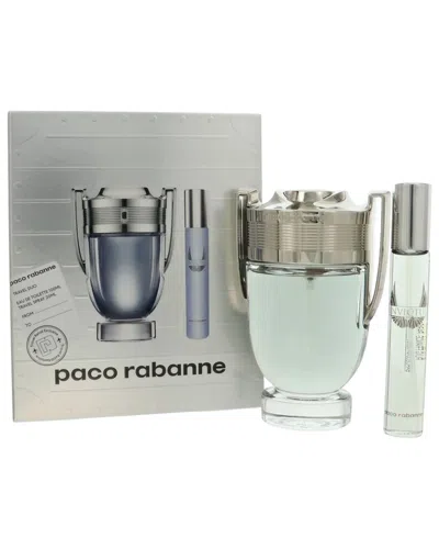 Rabanne Paco  Men's Invictus Edt Spray 2pc Gift Set In Transparent
