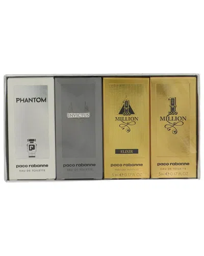 Rabanne Paco  Men's Mini Variety Edt Splash 4pc Discovery Set In Multi