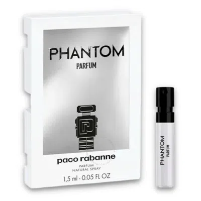 Rabanne Paco  Men's Phantom Parfum 0.05 oz Fragrances 3349668615506 In White