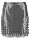 Rabanne Paillette Metal Ball Trim Mini Skirt