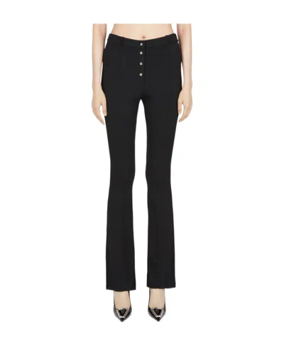RABANNE PACO RABANNE MID-WAISTED FLARED PANTS