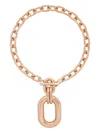 Rabanne Chunky Chain Oval Pendant Necklace In Gold