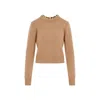 Rabanne Ribbed Knit Wool Cashmere Sweater