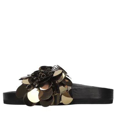 Rabanne Paco  Sandals In Black