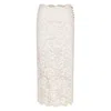Rabanne Corded-lace Midi Skirt In White