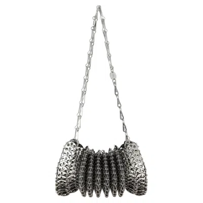 Pre-owned Rabanne Paco  Sculptural Chainmail Shoulder Bag � Silver In Black