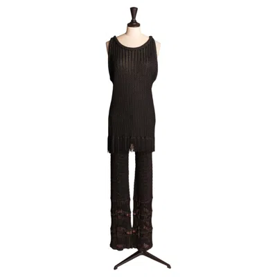 Pre-owned Rabanne Paco  Set By Paco  Circa 1995 In Black