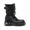 Rabanne Leather Boots In Black