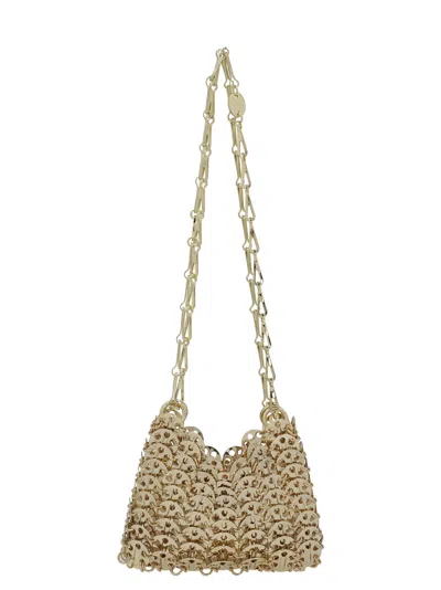 Rabanne Paco  Shoulder Bag In Gold