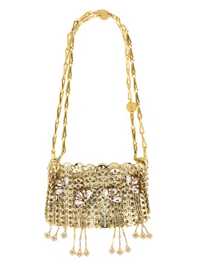 Rabanne 1969 Nano Crystal-embellished Shoulder Bag In Brown