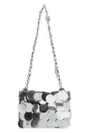 Rabanne Silver Maxi Sequins Nano Shoulder Bag