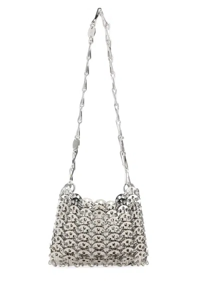 Rabanne Paco  Silver Metal 1969 Nano Shoulder Bag