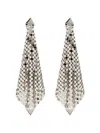 Rabanne Silver Butterfly Fastening Earrings