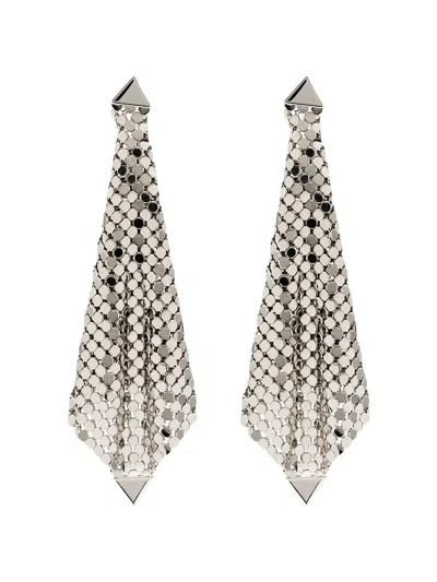 RABANNE PACO RABANNE SILVER TONE EARRINGS