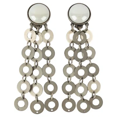 Pre-owned Rabanne Paco  Silvery Earrings In Multi