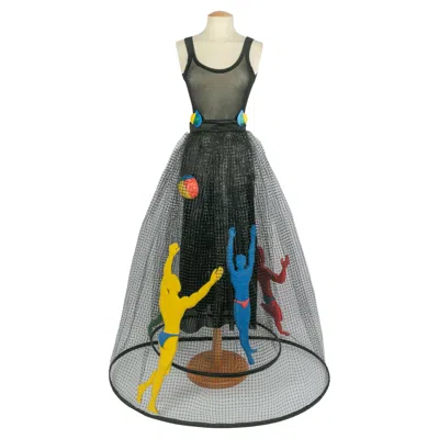 Pre-owned Rabanne Paco  Skirt Haute Couture Summer 1993 In Gray