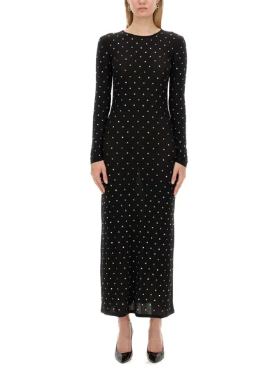 RABANNE PACO RABANNE SOLID SECOND SKIN JERSEY ROBE