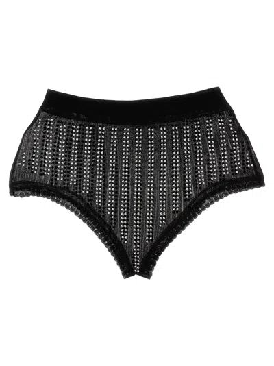 RABANNE PACO RABANNE STUD-EMBELLISHED MESH BRIEFS