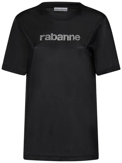 Rabanne Paco  T-shirt In Black