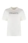 Rabanne Embellished Logo Regular T-shirt
