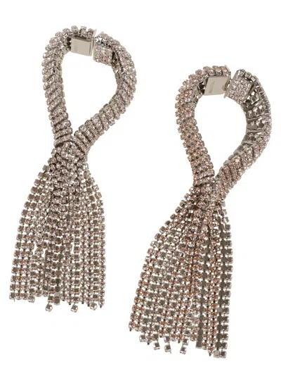RABANNE PACO RABANNE TEARDROP EARRINGS WITH FRINGE DETAILS