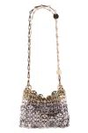 Rabanne Paco  Two-tone Metal 1969 Nano Shoulder Bag