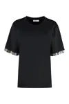 Rabanne Jersey Crepe Embellished T-shirt