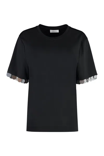 RABANNE PACO RABANNE VISCOSE CREW-NECK T-SHIRT