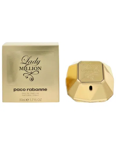 Rabanne Paco  Women's 1.6oz Lady Million Edp Spray In Transparent