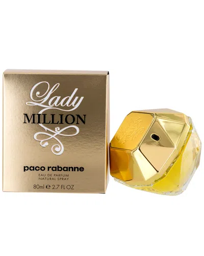 Rabanne Paco  Women's 2.7oz Lady Million Eau De Parfum Spray In Transparent